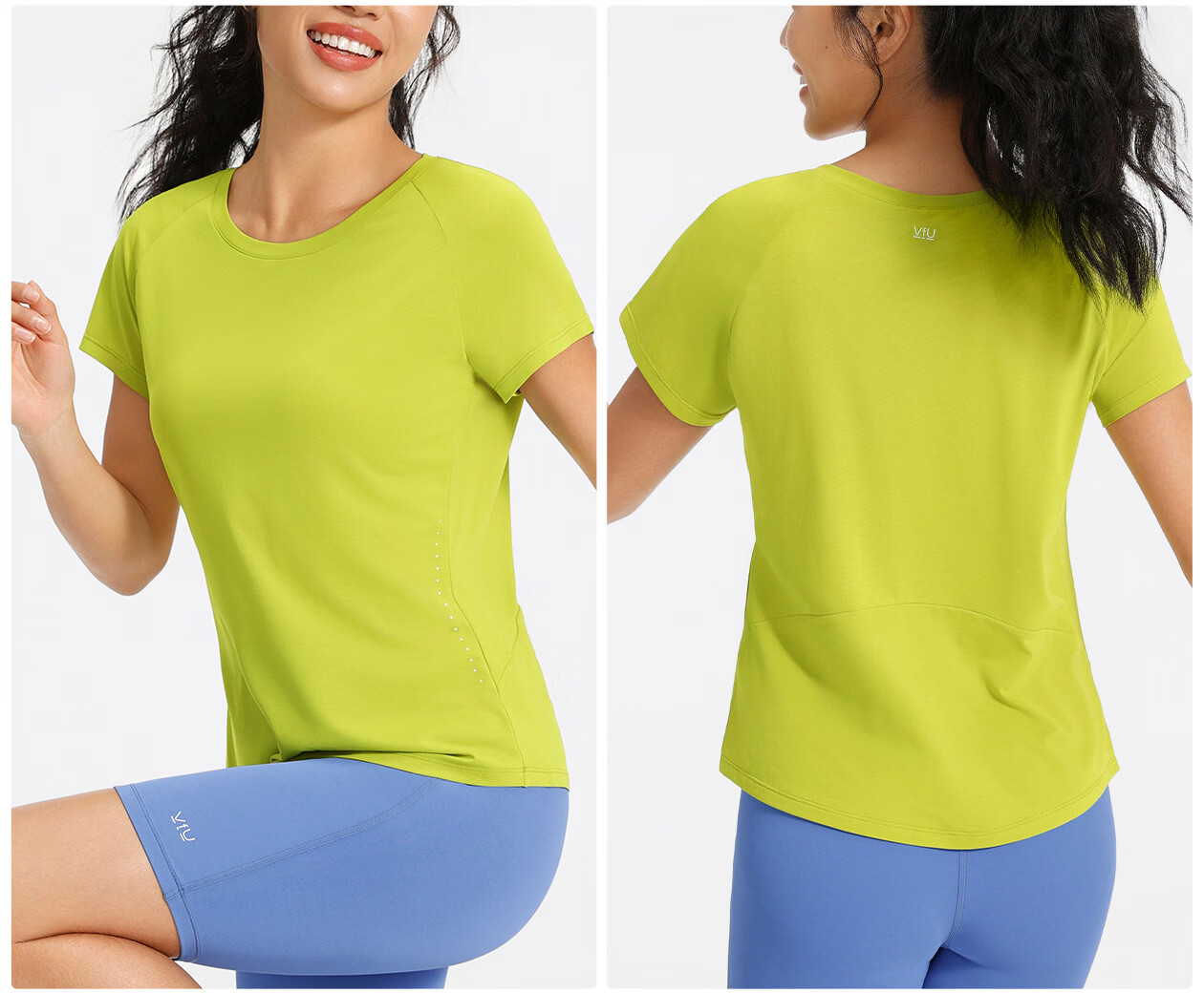VFU Sports Short Sleeve Quick-Dry Breathable Professional Training Running T-Shirt Lightweight Yoga Wear 2026 New Style Creek Blue S 11