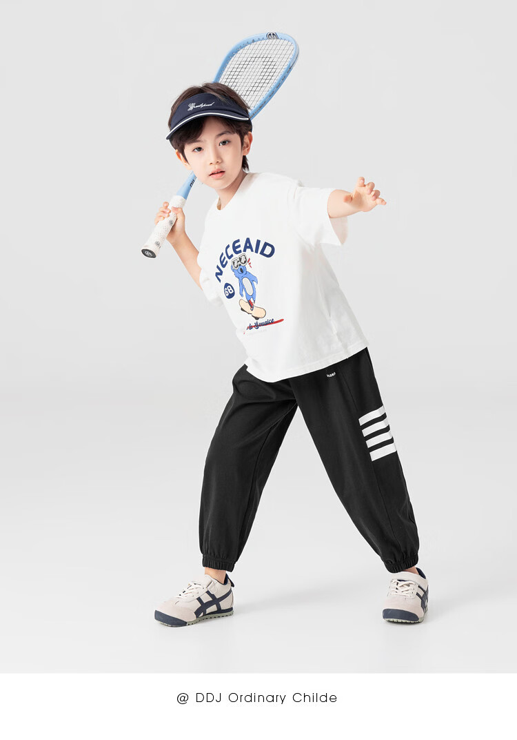 Duoduo Kids Clothing [Soft Elastic Breathable Versatile Cooling] Mosquito-Repellent Pants 2026 Summer Pure Cotton Long Jogger Pants for Children 19