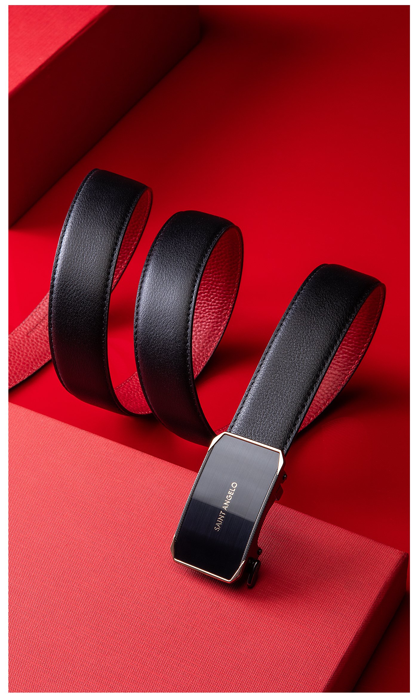 Baoxiniao 2026 New Men's Genuine Leather Belt Young Man Zodiac Year Valentine's Day Gift Box Belt 115cm 2