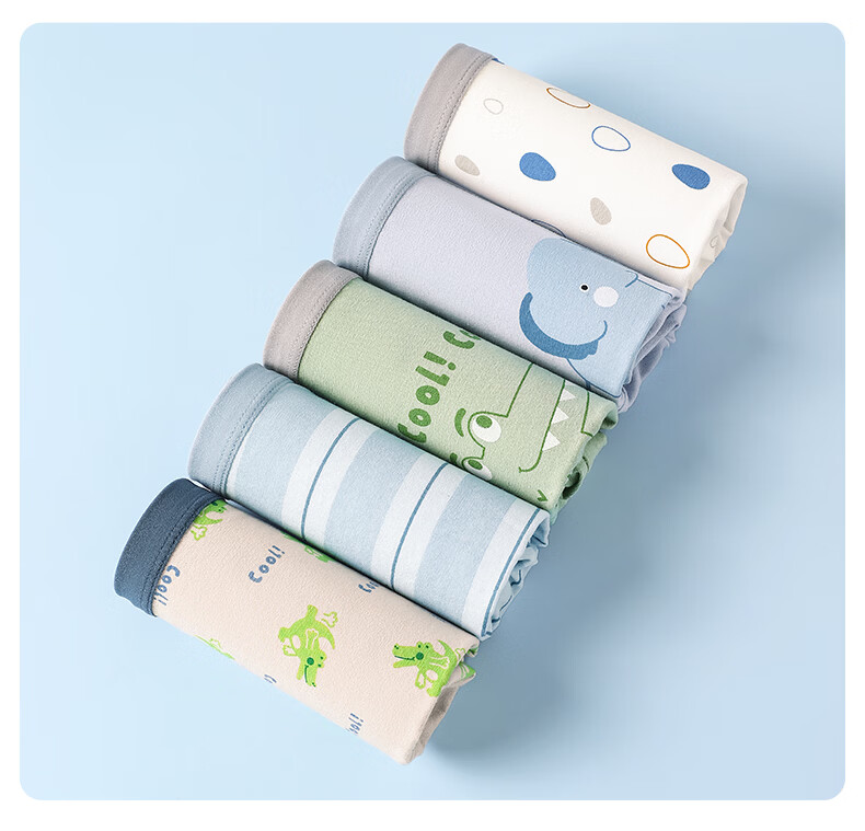 Langsha Boys' Cotton Underwear Kids Pure Cotton Teen Development Period 6-12 Years Old Boys' Underwear for Boys 15 Years Old Baby 18