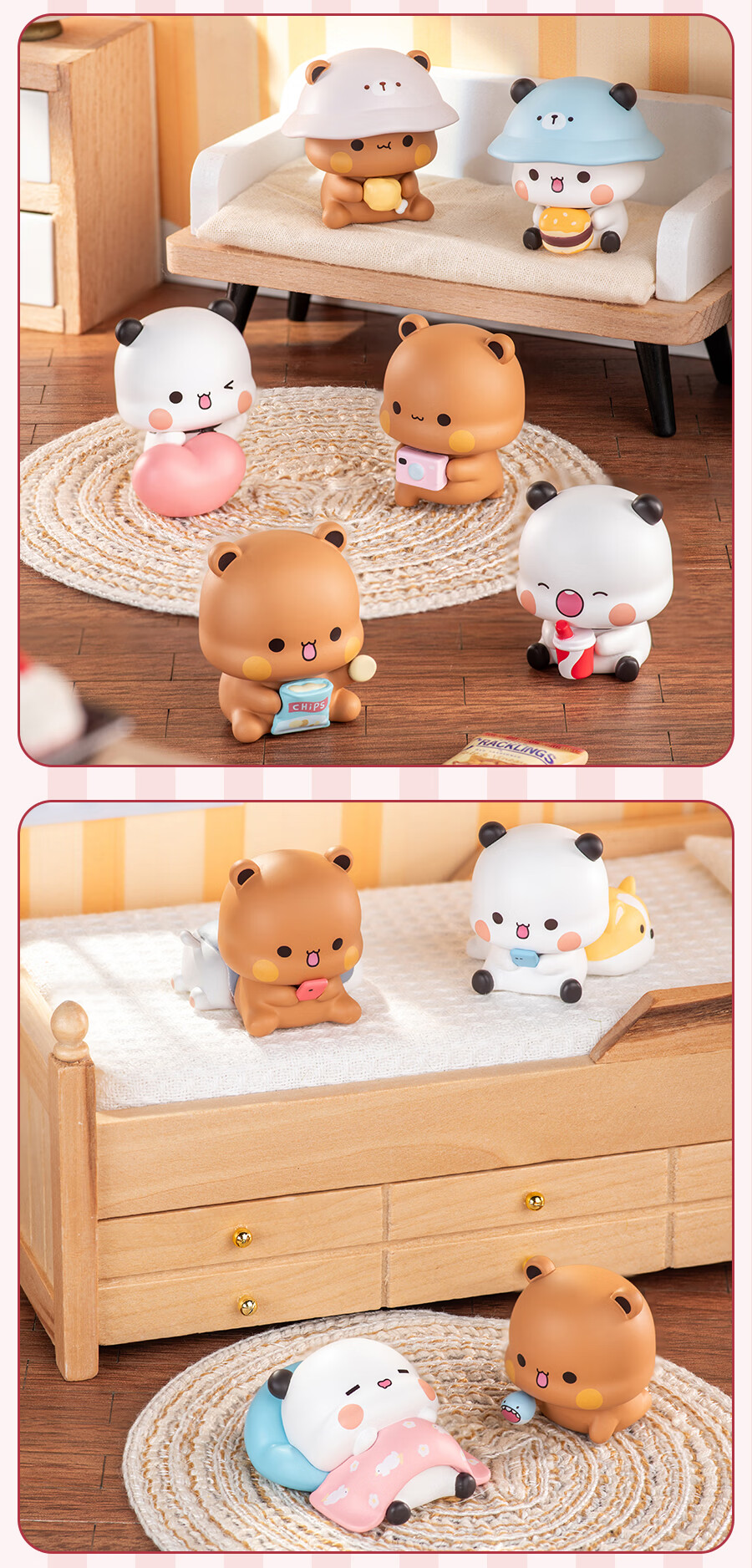 Microdimension Ichigo and Bubu Couple Daily Life Series 3 Blind Box Figure Car Decoration Toy Birthday Gift Single Box 3