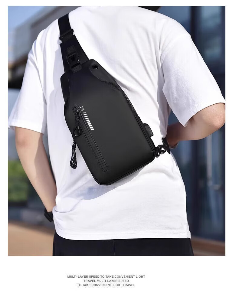 361° Men's Crossbody Bag 2026 New Large Capacity High-End Convenient Commuter Shoulder Bag Waterproof Sports Travel Backpack 14