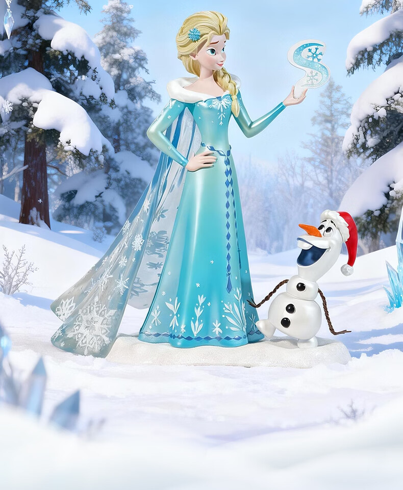 Disney Frozen Elsa and Olaf Figurine Decoration Elsa Queen Birthday Gift Graduation Gift 2