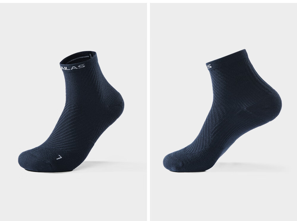 KAILAS FUGA Kailas Low-Cut Sports Socks (2 Pairs) Men's KH2602102 Deep Blue/Gray Brown L 4