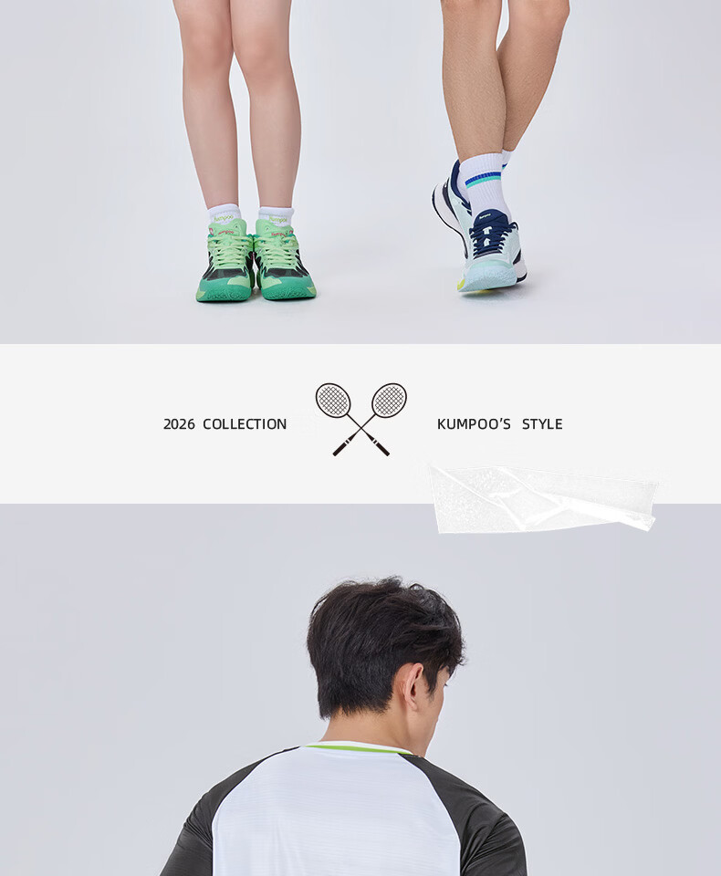KUMPOO Badminton Short Sleeve Shirt Xunfeng Sportswear K261M-1731 Men's Short Sleeve Blue S 16