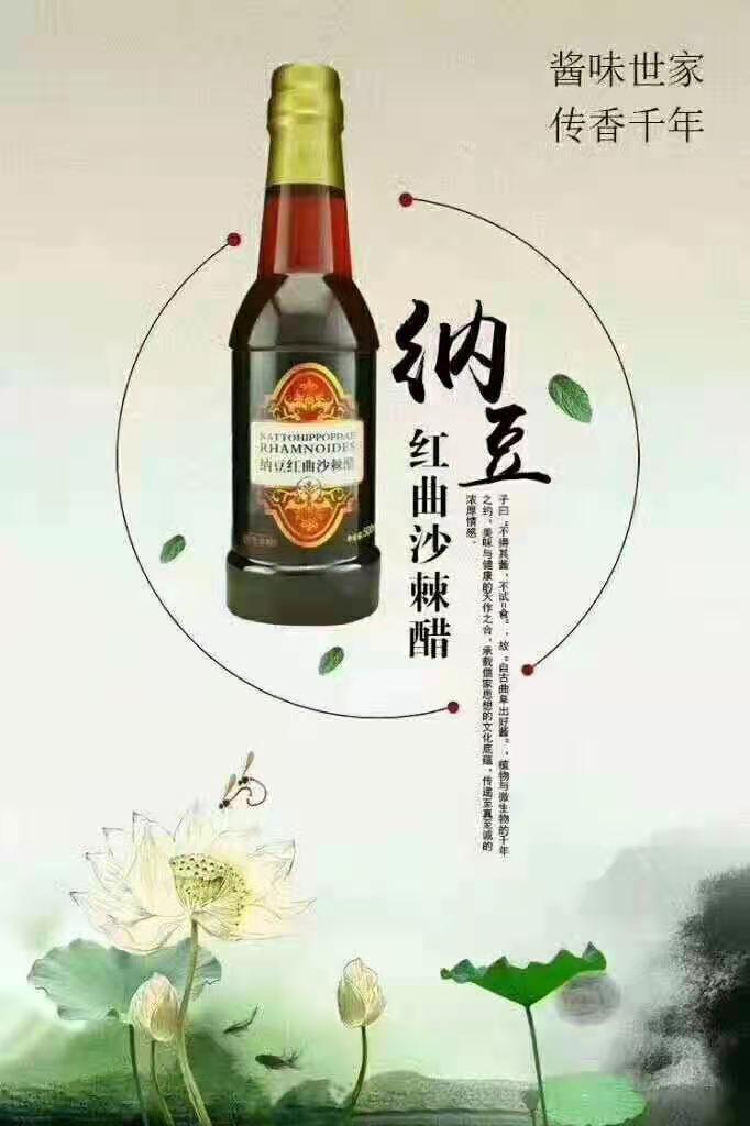 山东特产匠心食酿纳豆红曲沙棘醋健康醋, 醋买2 1瓶 共计1500ml【图片