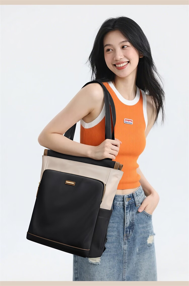 GOLF Women's Backpack 16-inch Laptop Bag Handheld Shoulder Tote Large Capacity Student Travel School Bag 27