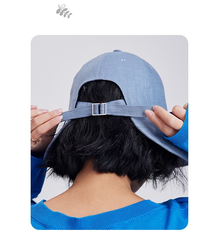 Lagur Japanese Classic Pure Linen Ponytail Outdoor Sunshade Fisherman Hat Sunscreen Hat for Women Summer Dark Blue 20