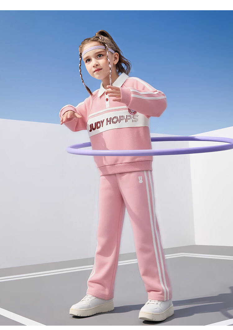 Disney Girls' Fashion Set 2026 Spring New Children's Jacket Sweatshirt Sweatpants Sports Two-Piece School Style 10