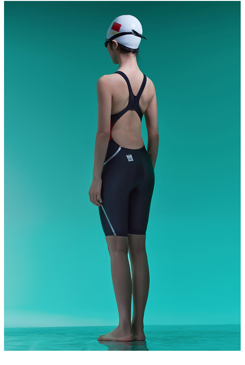 Hosa Women's One-Piece Square Leg Swimsuit FINA Certified Professional Racing Swimwear for Women Swimming Pool Use 8