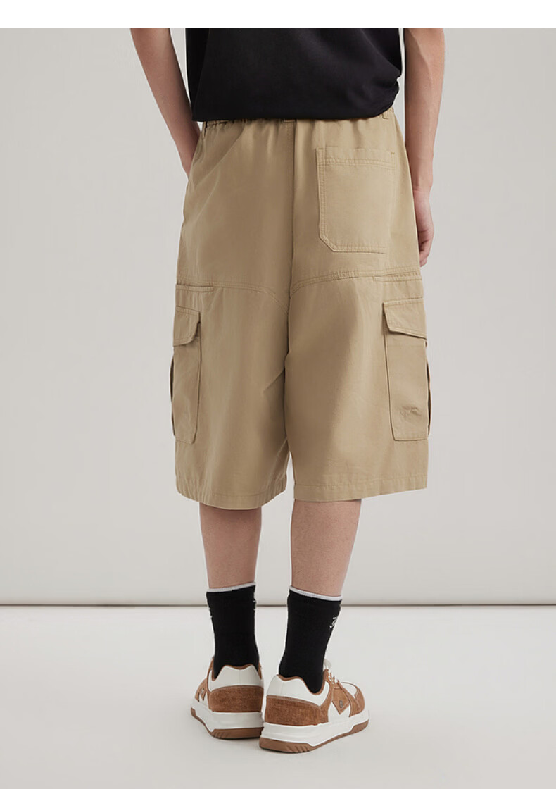 CABBEEN Vintage Denim Cargo Shorts Men Large Pocket Workwear Outdoor Durable Breathable Summer 2026 16