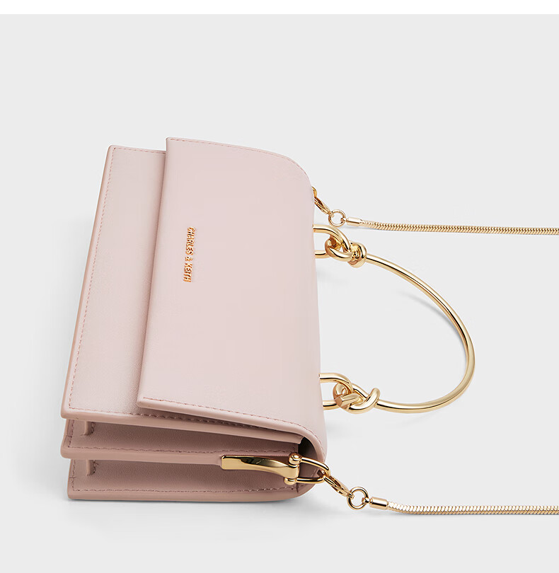 CHARLES&KEITH Textured Handbag, Chain Strap Crossbody Shoulder Bag, Women's Small Square Purse, Birthday Gift, CK6-10840559 29