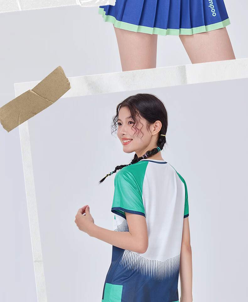KUMPOO Badminton Short Sleeve Shirt Xunfeng Sportswear K261M-1731 Men's Short Sleeve Blue S 4