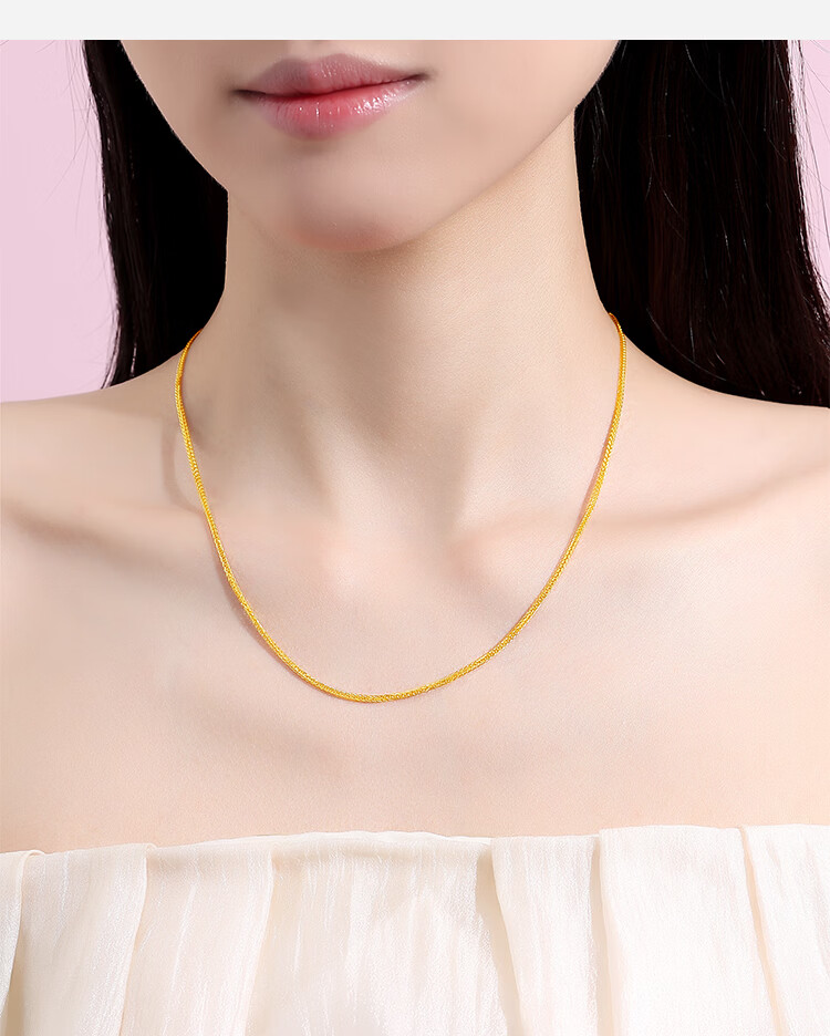 Mingzuan International Chopin Chain Silver Necklace for Women Simple Silver Clavicle Chain Daily Versatile Minimalist Necklace Birthday Gift for Girlfriend 8