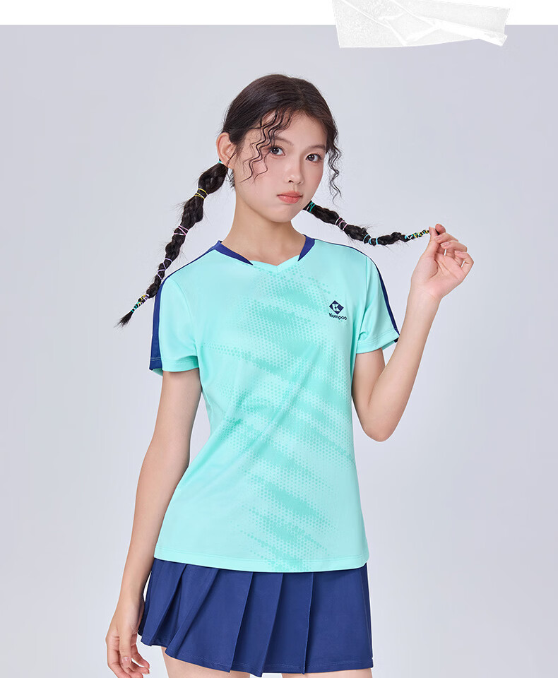 KUMPOO 26th Anniversary New Badminton Skirt Sweat-Absorbing Quick-Dry Breathable Skirt K261W-7063 Dark Blue S 13
