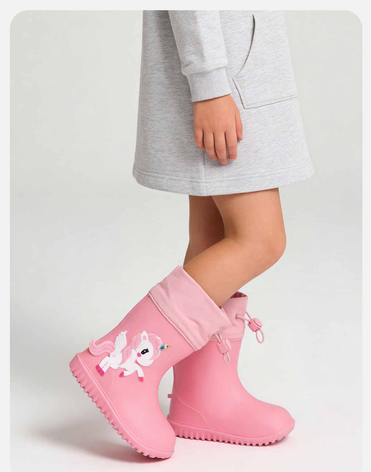 Sweet Baby Kids Waterproof Non-Slip Rain Boots for Toddlers Boys and Girls Durable School Water Shoes 32