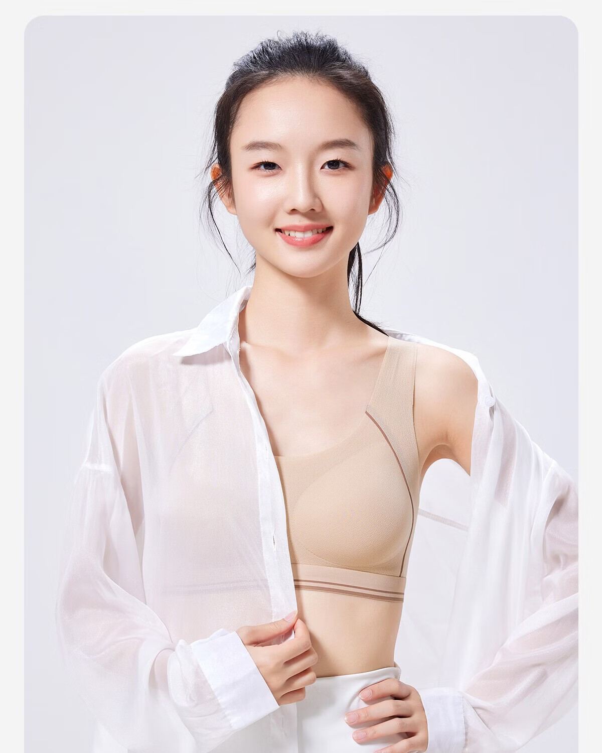 Meishianxuan Developmental Stage Shaping Vest for Middle School and Older Girls, Student Sports Anti-Shock Bra 22