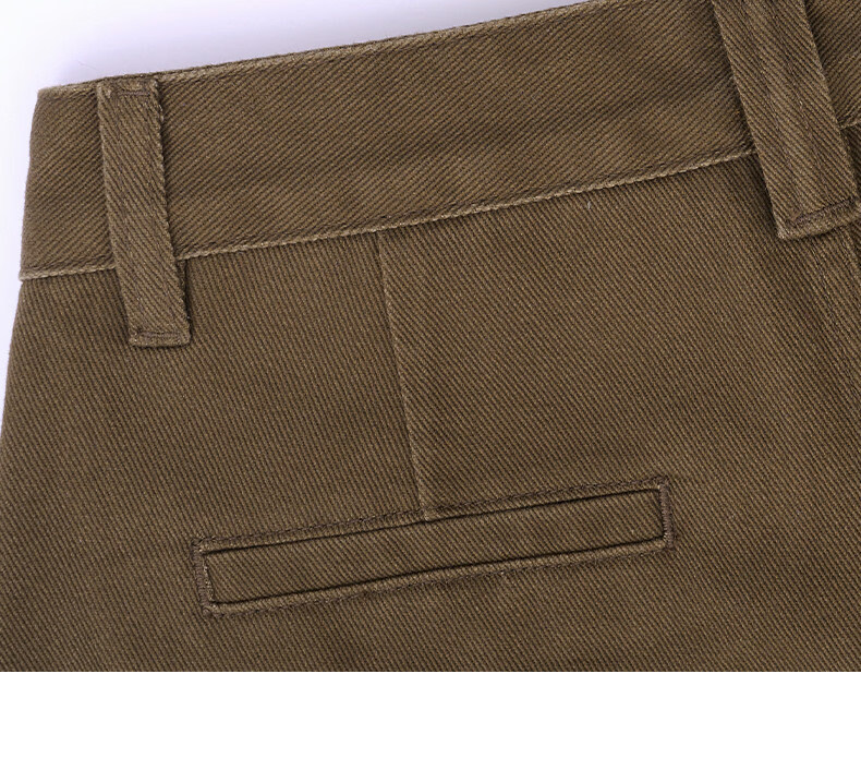 :CHOCOOLATE Women's American Style Brown Washed Curved Denim Jeans Summer Pure Cotton Slim Fit Long Pants Brown M 10