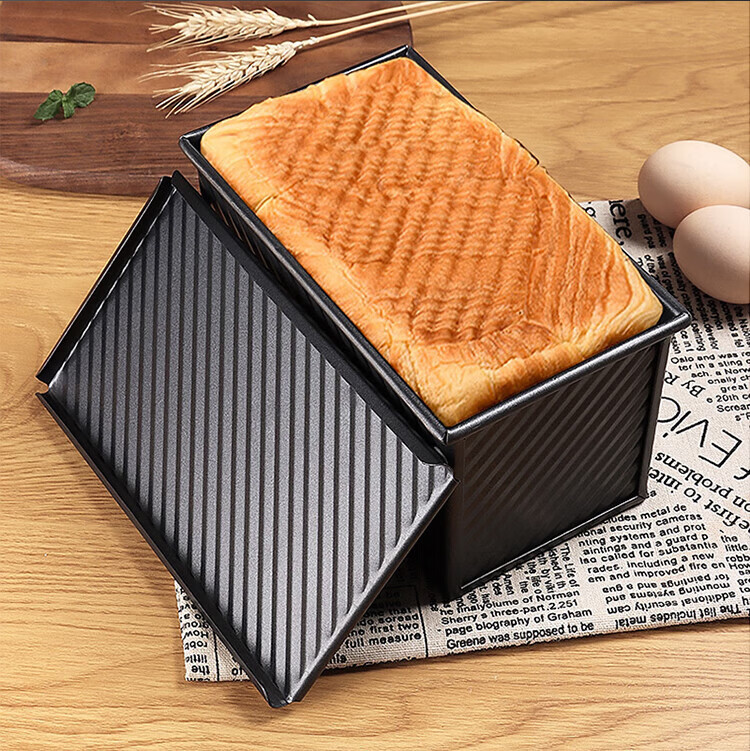 BJ Toast Mold Non-Stick Bread Box 450g with Lid Low Sugar Bread Mold Toast Box Oven Cake Baking Mold 17
