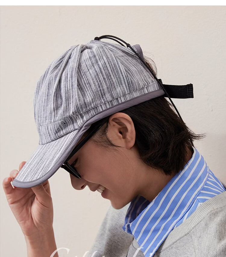 Lagur Linen Zero-Burden "Topless Baseball Cap" Sun Protection UPF100+ Sun Hat Denim Blue 19
