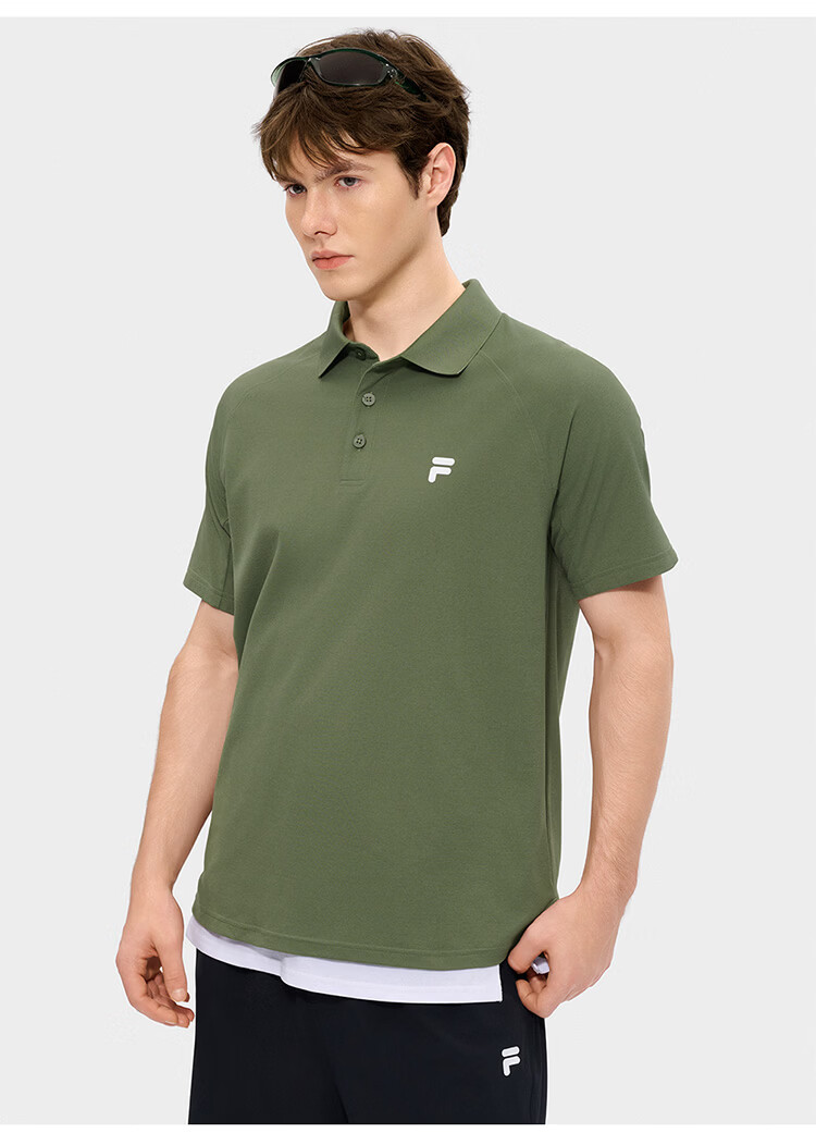 FILA FUSION Men's Short Sleeve Polo Shirt 26 Summer New Cool Quick-Dry T-Shirt 10