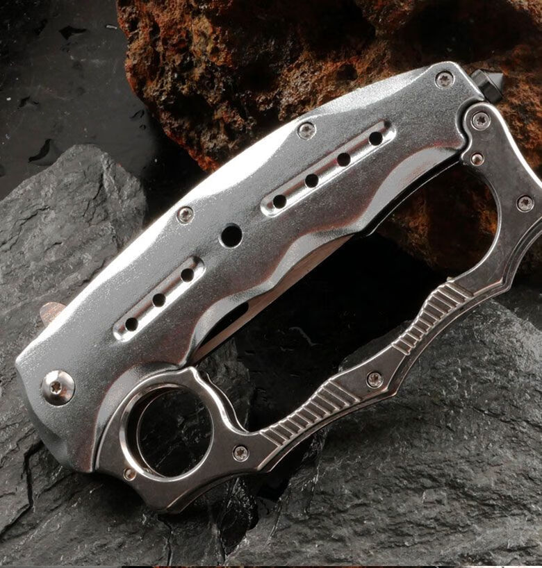 bc41刀护手刀款防身刀拳套合法卡簧野外露营具 bo087_黑【图片 价格