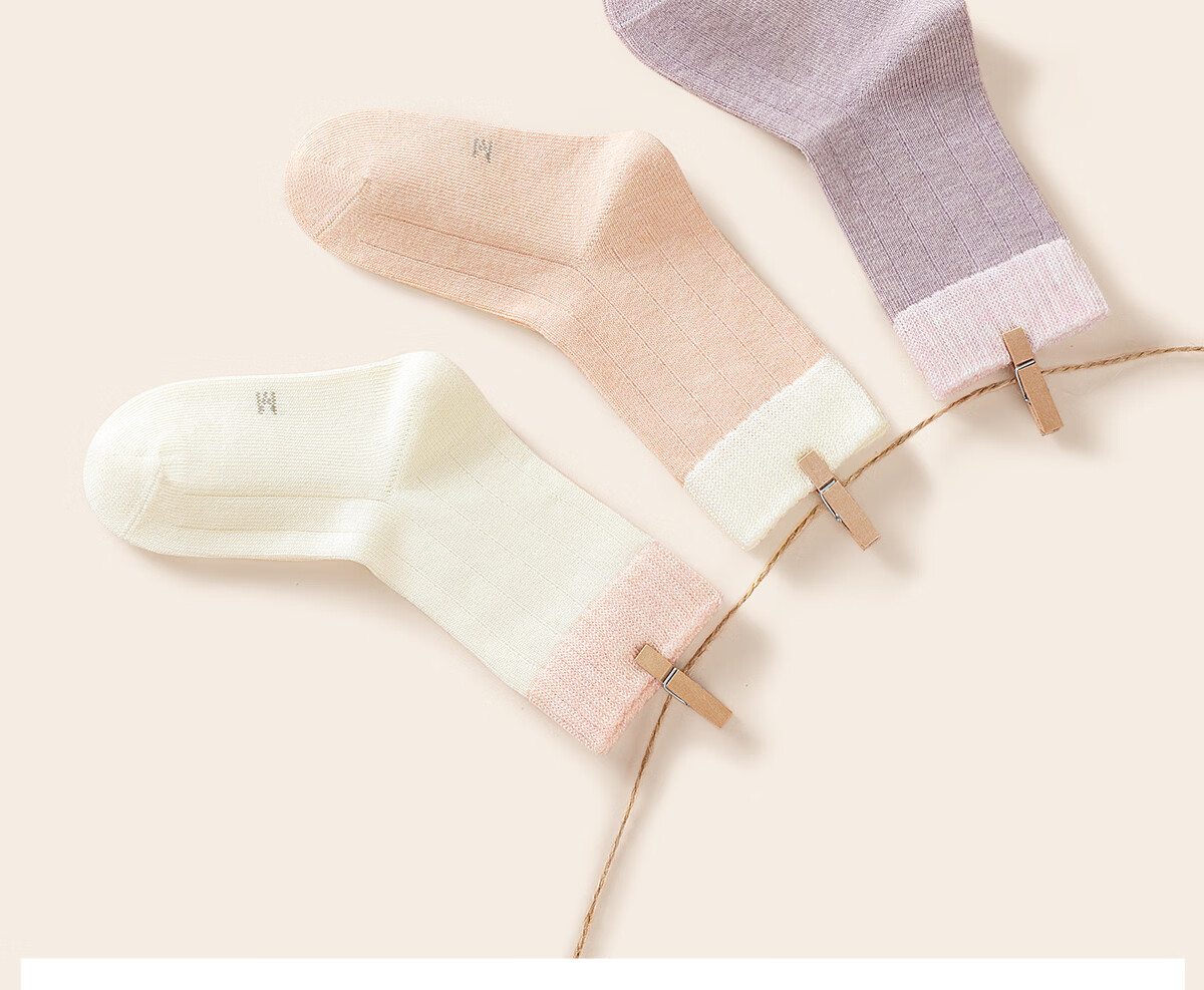 Mianzhuwu Children's Socks Girls Spring Summer Pure Cotton Class A 10A Antibacterial Odor-Resistant Sweat-Absorbing Seamless Mid-Calf Socks 5 Pairs 5