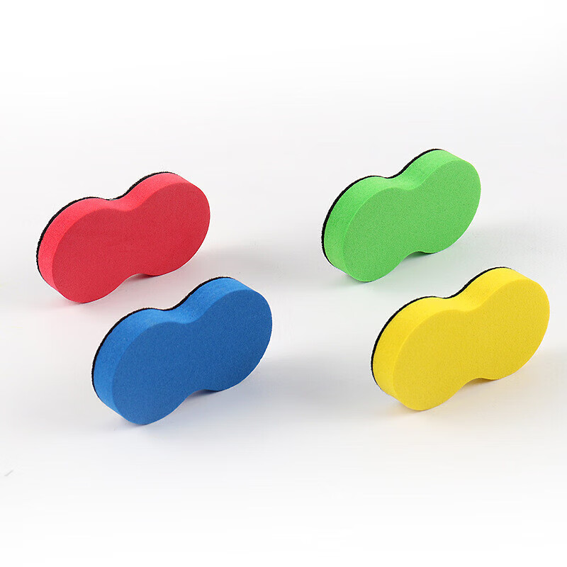 Mini creative white board eraser, non-magnetic EVA new material, small color children's cleaning board, black board eraser, peanut board eraser, yellow thumbnail 8