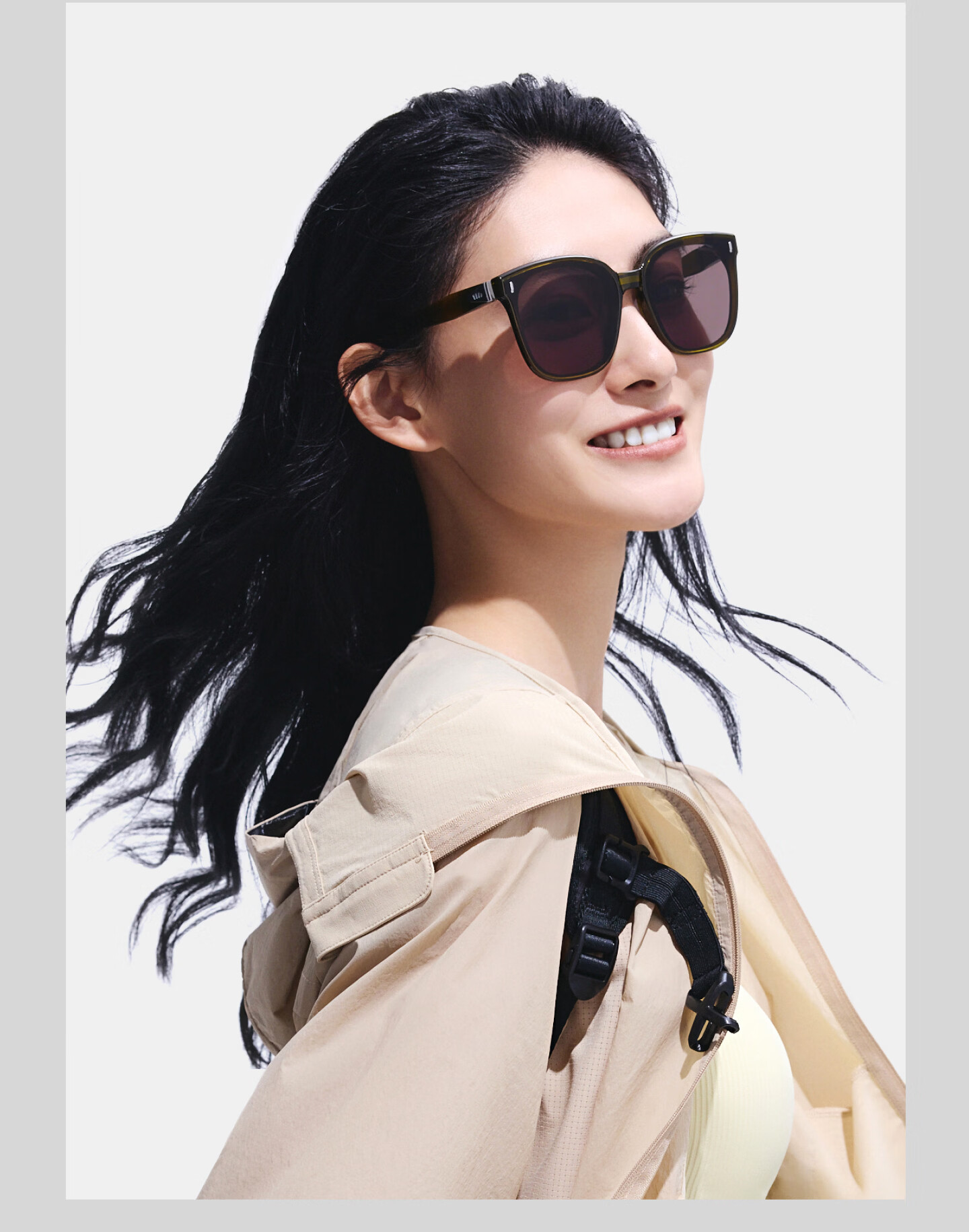 Banana Under Sunglasses Large Square Round Frame Unisex New Driving Outdoor Travel HD Folding Sunglasses FD025 12
