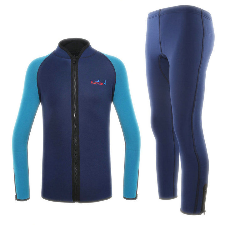 2mm加厚分体潜水服男女潜水冲浪衣防寒衣保暖溯溪服冬泳衣浮潜衣 单件