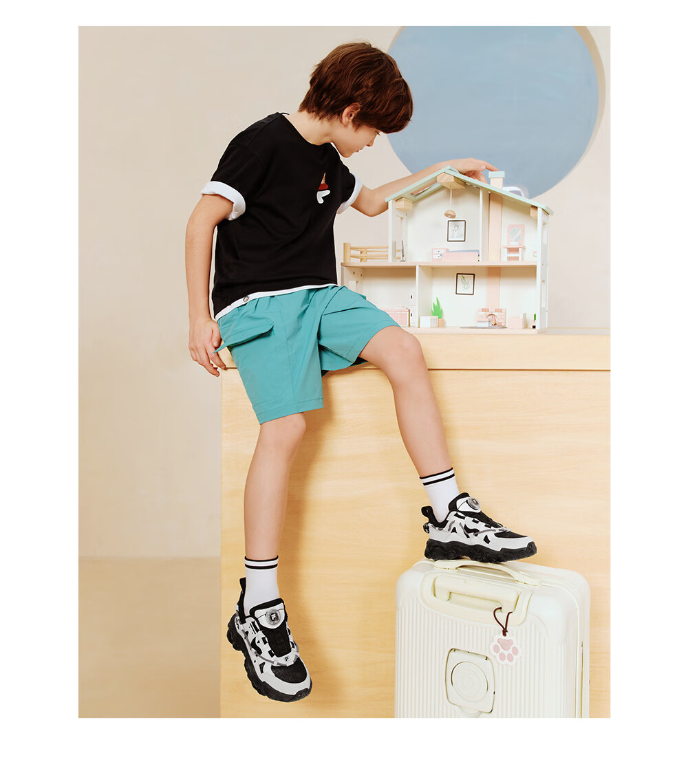 FILA Kids Running Shoes 2026 Summer Boys Girls Youth Sports Cat Claw Sneakers 21