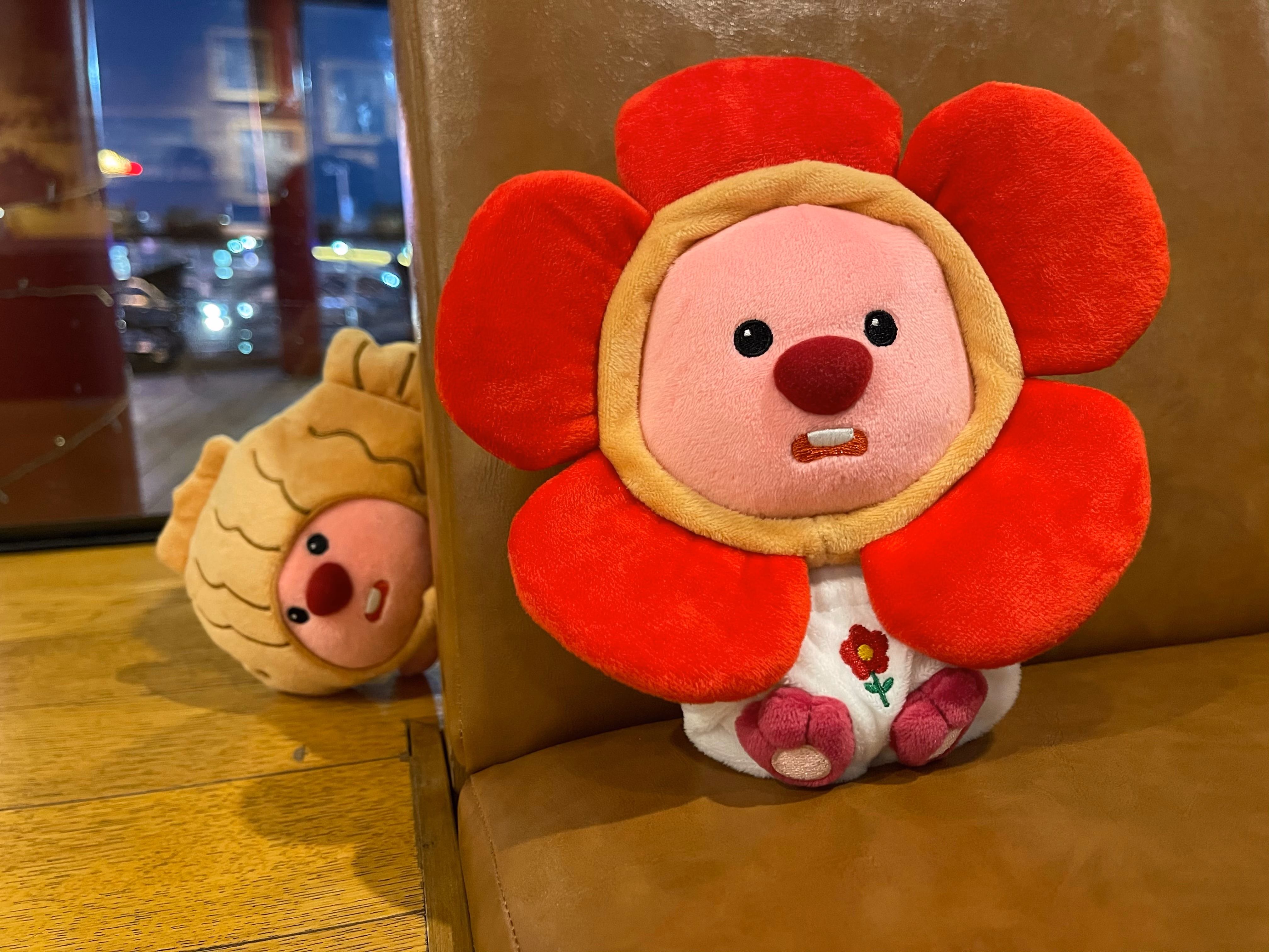 loopy玩偶韩国zanmang loopy粉色海狸露比可爱毛绒玩偶娃娃公仔女生