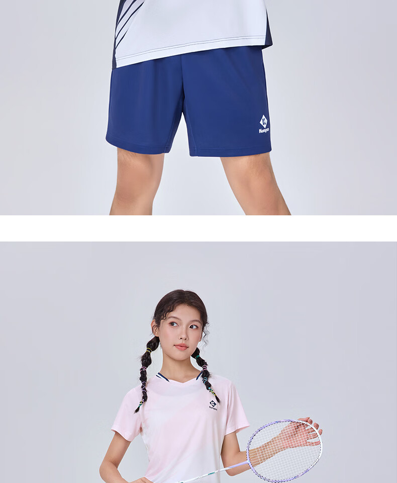 KUMPOO 26th Anniversary New Badminton Shirt Short Sleeve Comfortable Breathable K261W-1227 Women's Pink 3XL 13