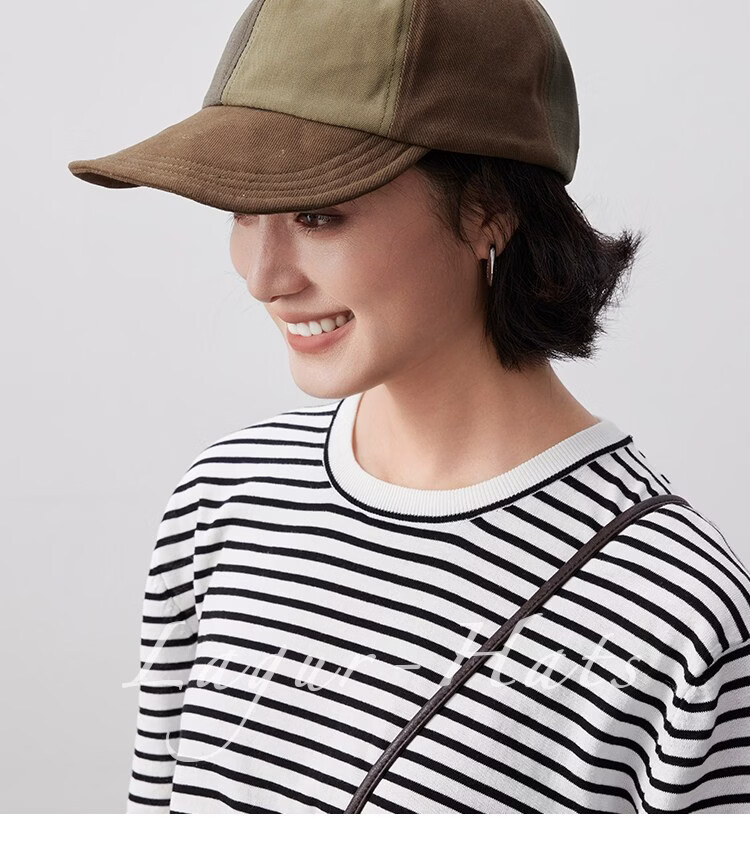 Lagur Couple Edition "Black Gray Yamamoto Style" 100% Cotton Duckbill Baseball Cap Sun Hat Face Slimming Firebrick Red 25