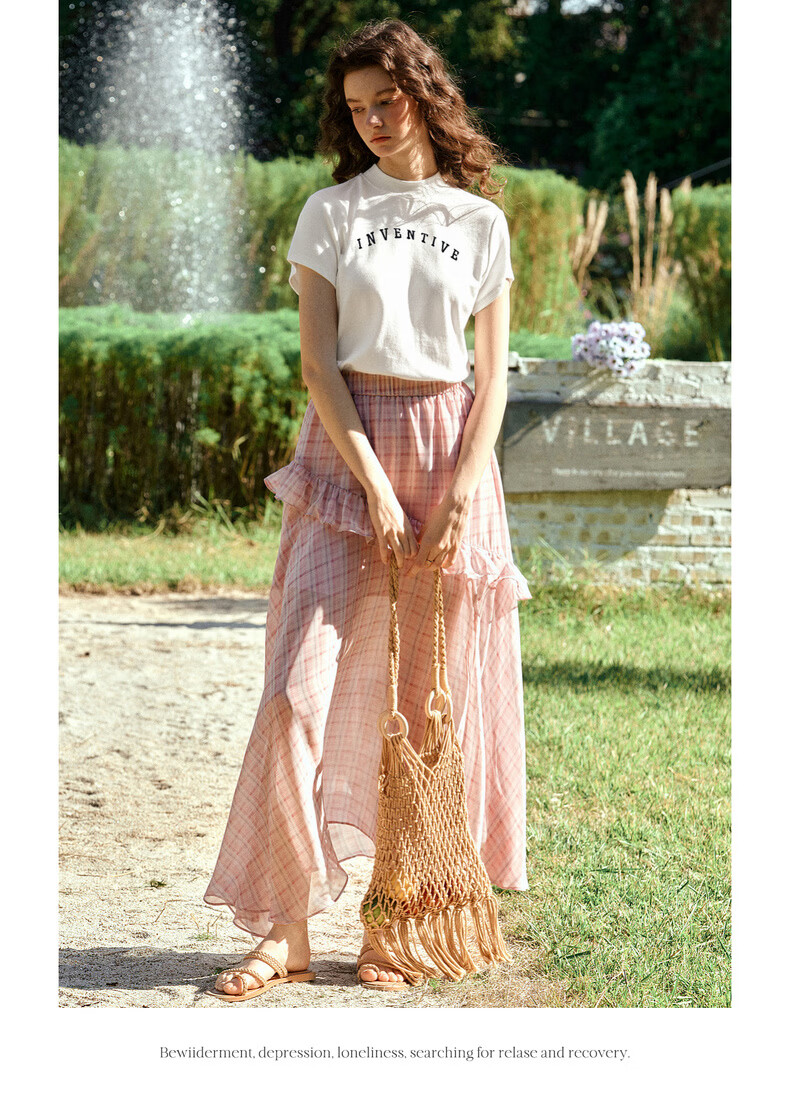 Olrain Oureier Stand Collar Letter Embroidered Short Sleeve T-Shirt Women Summer Casual Slim Fit Top White M 15
