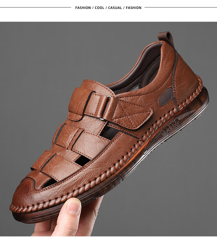 Jingzhenlianggong New Casual Sandals High-Quality Ultra-Soft Men's Breathable Sandals Wear-Resistant Non-Slip Black [Upgraded Version] Size 39 23