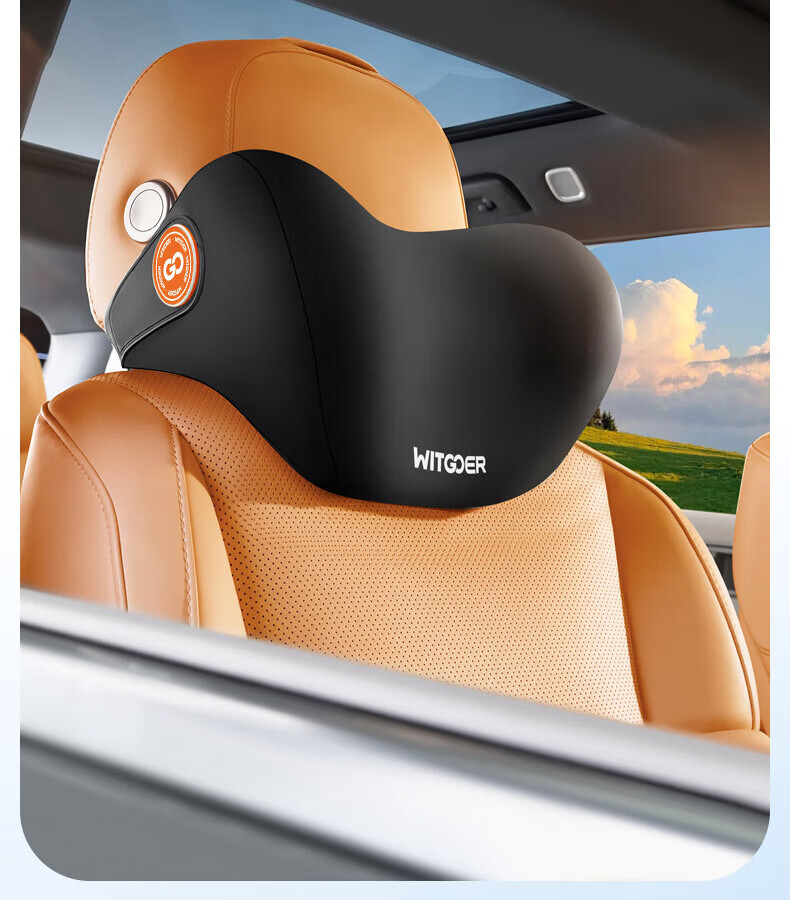 Zhiguozhe Car Lumbar Support Cushion Memory Foam Breathable Seat Backrest Pillow for Driving and Long Sitting 7