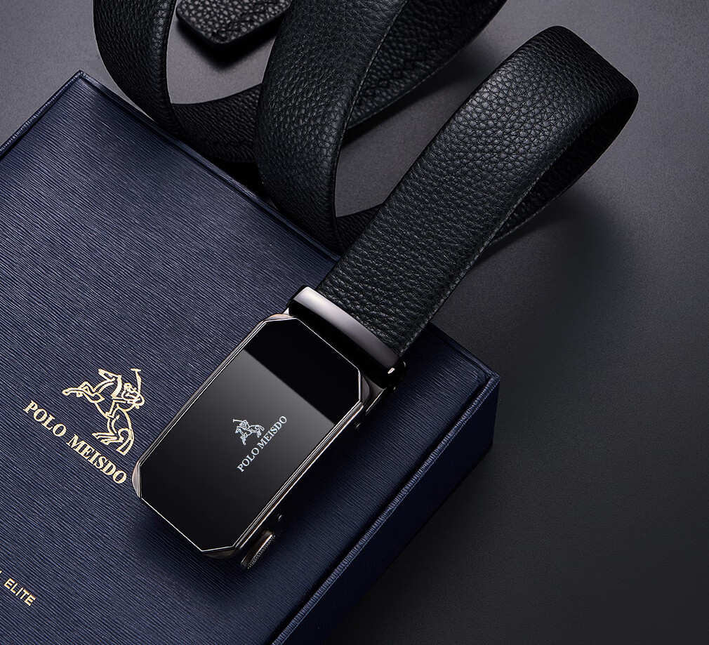 Paolo Mest Men's Genuine Leather Automatic Buckle Belt Gift Box Practical Birthday Present for Boyfriend Husband Father 13