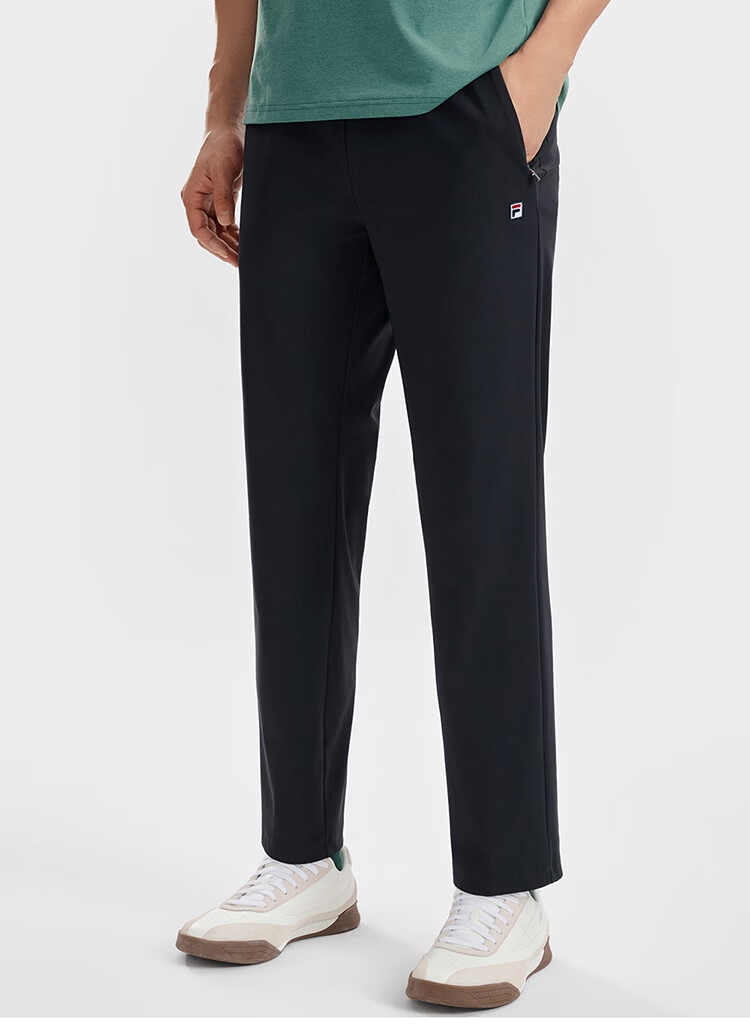 FILA Official Men's Knitted Long Pants 2026 Summer Tennis Sports Basic Sun Protection Straight-Leg Pants 9