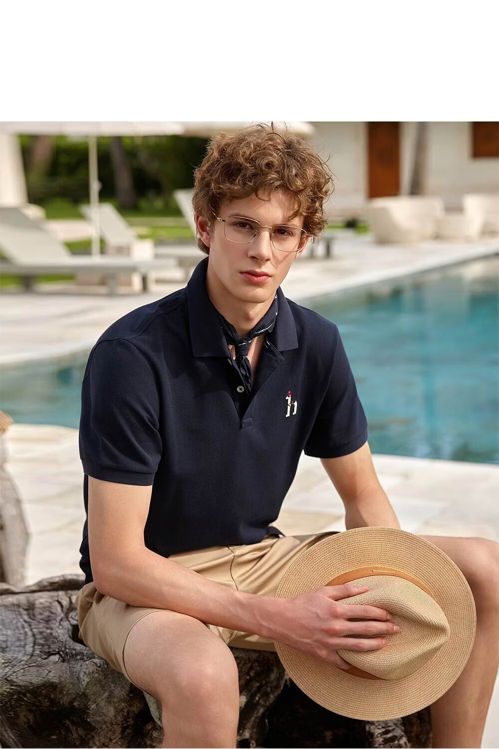 HAZZYS Men's Summer 2026 Short Sleeve Polo Shirt [Cooling/3A Antibacterial/Anti-Mite] 9