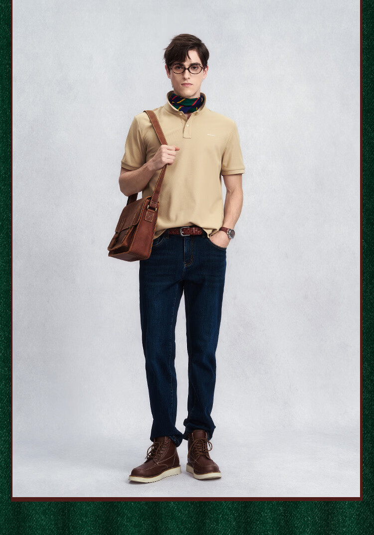 GANT Intelligent Polo 100% Cotton Summer Men's Skin-friendly Antibacterial Short Sleeve T-shirt Light Khaki L 15