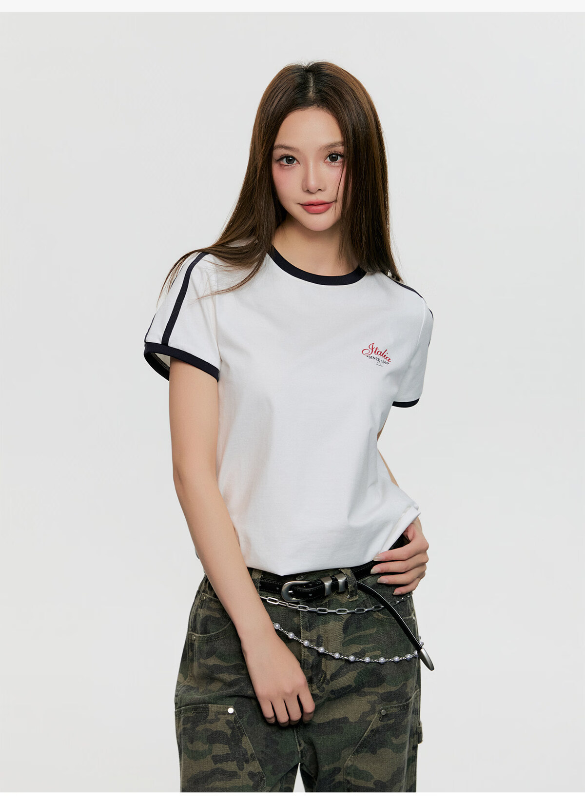 Kappa Back-to-Back Sports Short Sleeve T-Shirt Women K0G42TD31D Korea White-012 S 10