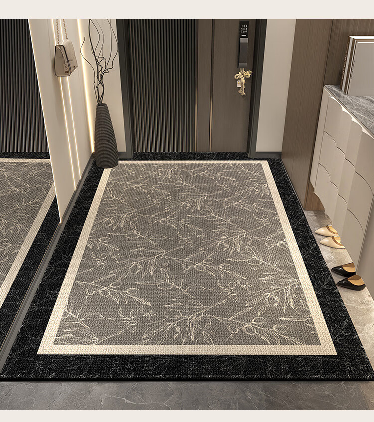 STIMANNI CITY·MANNI Modern Luxury Non-Slip Doorstep Mat Thickened Loop Pile Entrance Rug for Entryway and Shoe Changing Area 19