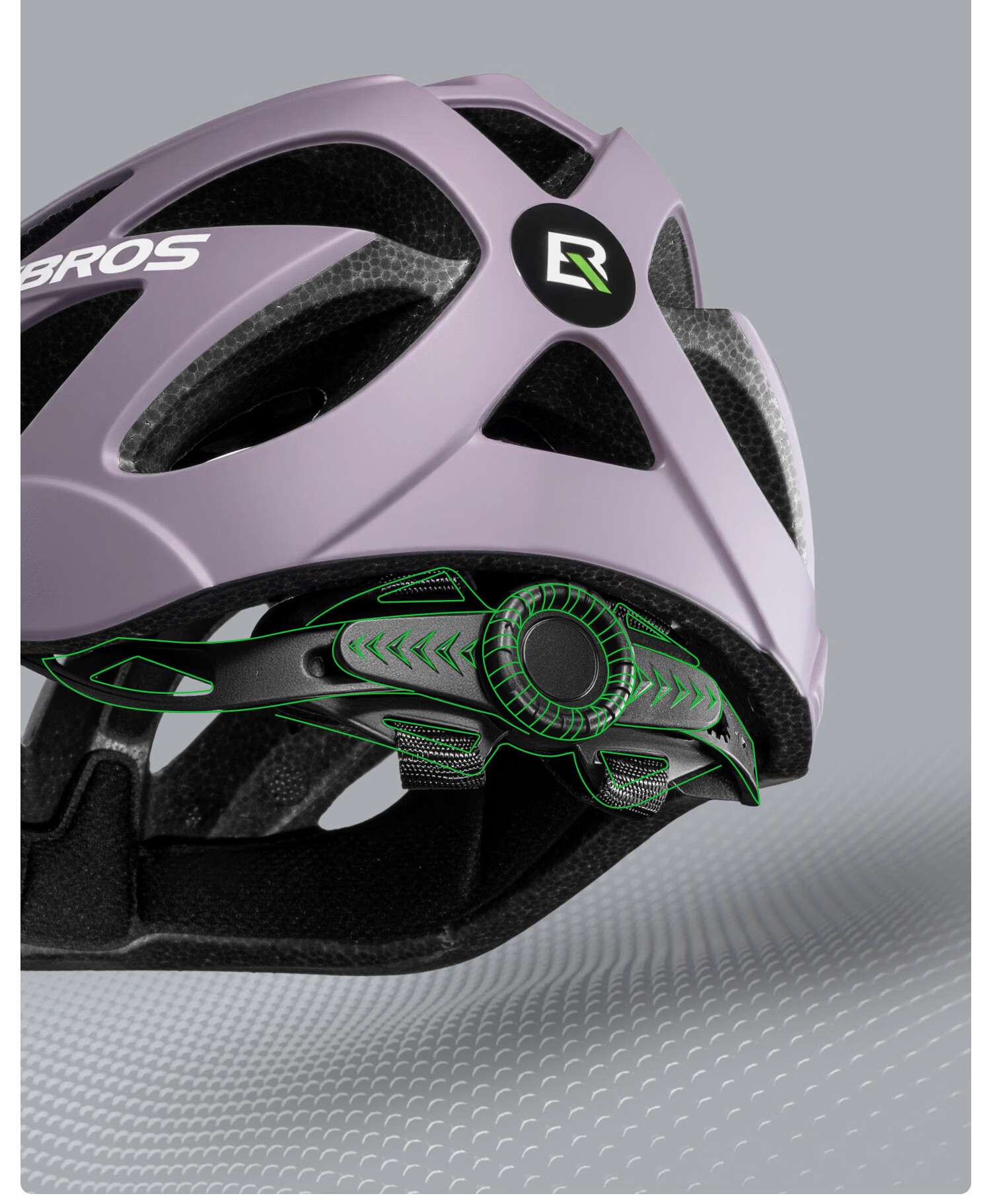 Rockbros Bicycle Helmet with Visor Integrated Road Mountain Bike Safety Helmet Unisex Petal L 21