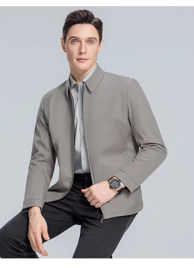 Romon Three-Proof Executive Jacket Men Spring High-End New Lapel Coat Business Official Cadet Jacket Men 22