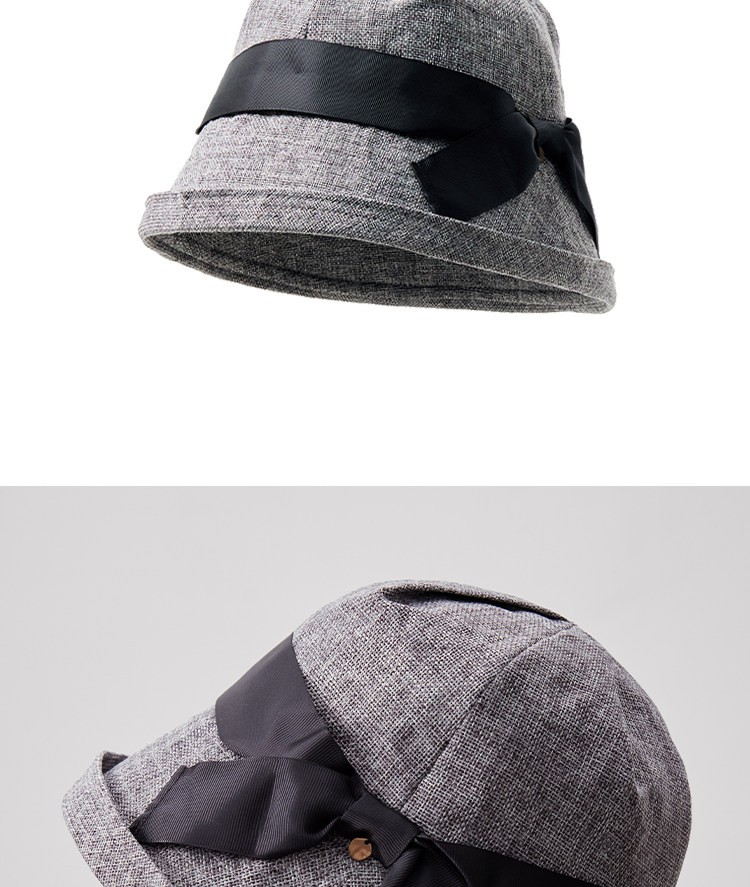 Lagur Lightweight Paper-Feel Japanese Hemp Edge Fisherman Hat Breathable Thin Sunshade Foldable Midnight Blue 17