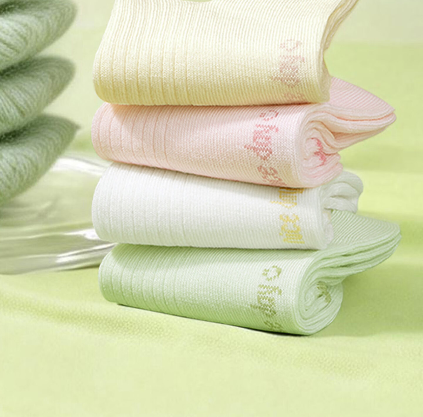 Mianzhuwu Children's Socks Girls Spring Summer Thin Breathable 100% Pure Cotton A-Class Cute Seamless Student Mid-Calf Socks 5 Pairs 14