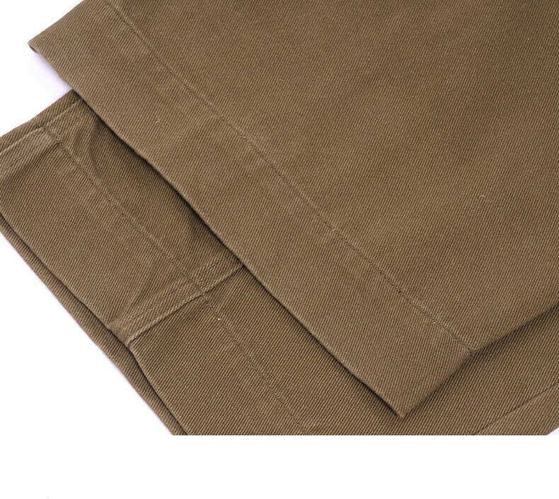 :CHOCOOLATE Women's American Style Brown Washed Curved Denim Jeans Summer Pure Cotton Slim Fit Long Pants Brown M 11
