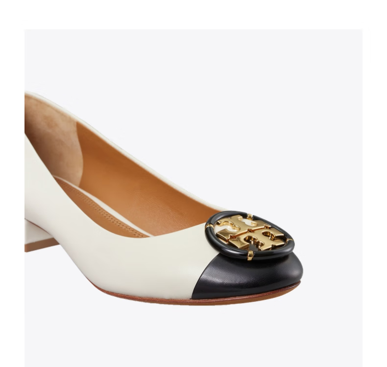 【抢先加购】tory burch 汤丽柏琦 双t logo粗跟高跟鞋女鞋 82670