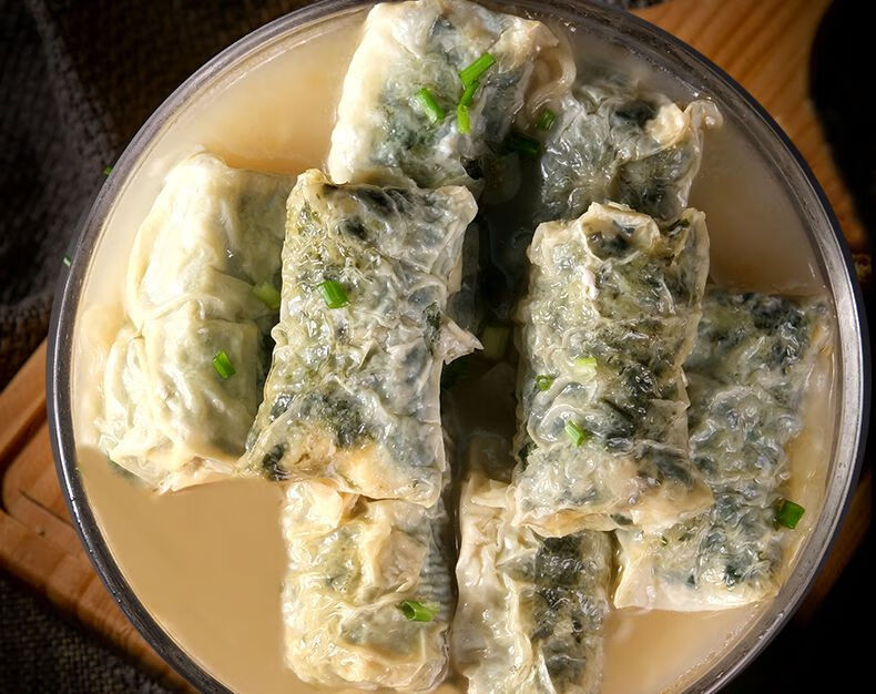 荠菜卷腐皮卷野菜卷酒店宴席食材半成品特色美食加热即食方便菜 360克